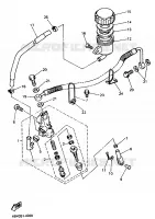 MAITRE CYLINDRE DE FREIN ARRIERE pour Yamaha GTS ABS 1998