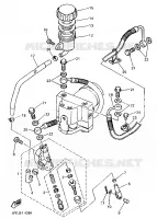 MAITRE CYLINDRE DE FREIN ARRIERE 2 pour Yamaha GTS ABS 1998