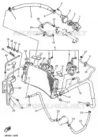 RADIATEUR / DURITES pour Yamaha GTS ABS 1998