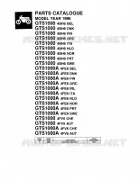 * CATALOG PREFACE * pour Yamaha GTS ABS 1998
