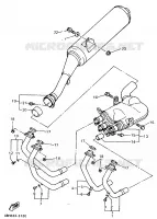ECHAPPEMENT pour Yamaha GTS ABS 1998