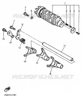 BARILLET DE SELECTION / FOURCHETTES pour Yamaha GTS ABS 1998