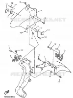 GARDE BOUE AVANT pour Yamaha GTS ABS 1998