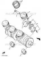 VILEBREQUIN / PISTON pour Yamaha GTS ABS 1998