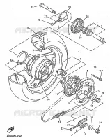 ROUE ARRIERE 2 pour Yamaha GTS ABS 1998