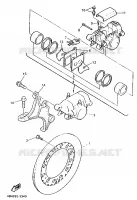 ETRIER DE FREIN ARRIERE pour Yamaha GTS ABS 1998