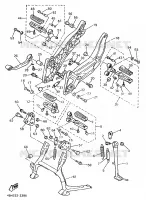 SUPPORT / REPOSE PIEDS pour Yamaha GTS ABS 1998