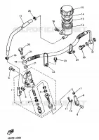 MAITRE CYLINDRE DE FREIN ARRIERE pour Yamaha GTS ABS 1998