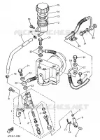 MAITRE CYLINDRE DE FREIN ARRIERE 2 pour Yamaha GTS ABS 1998