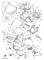 CARENAGES 1  pour Yamaha GTS ABS 1998