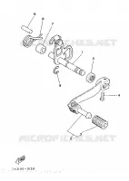 AXE DE SELECTEUR / PEDALE pour Yamaha IT 1986