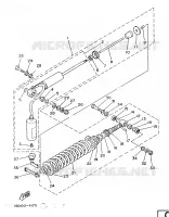 AMORTISSEUR ARRIERE pour Yamaha IT 1986