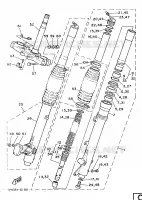 FOURCHE pour Yamaha IT 1986