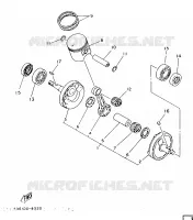 VILEBREQUIN / PISTON pour Yamaha IT 1986