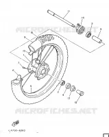 ROUE AVANT pour Yamaha IT 1986