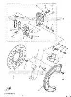 ETRIER DE FREIN AVANT pour Yamaha IT 1986