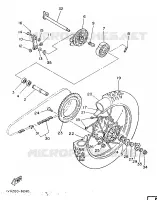 ROUE ARRIERE pour Yamaha IT 1986