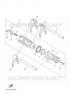 BARILLET DE SELECTION / FOURCHETTE pour Yamaha MT01 2005
