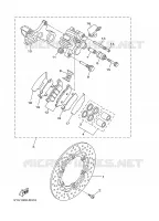 ETRIER DE FREIN ARRIERE pour Yamaha MT01 2005