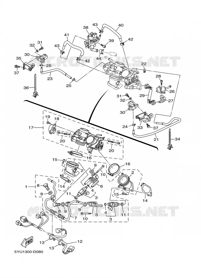 ADMISSION Yamaha MOTO 1700 2005 MT01  MT01