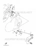 AXE DE SELECTEUR / PEDALE pour Yamaha MT01 2007