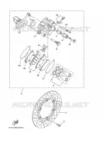ETRIER DE FREIN ARRIERE pour Yamaha MT01 2007
