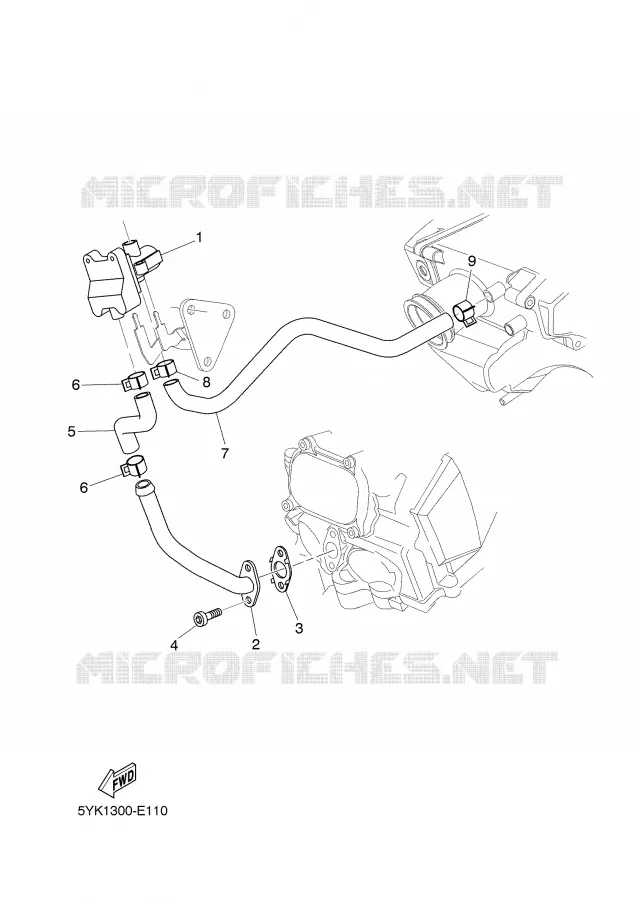 SYSTÈME D'ADMISSION D'AIR AIS Yamaha MOTO 660 2006 MT03  MT03
