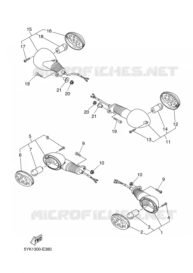 CLIGNOTANT Yamaha MOTO 660 2006 MT03  MT03