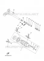 BARILLET DE SELECTION / FOURCHETTE pour Yamaha MT03 2008