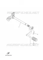 AXE DE SELECTEUR / PEDALE pour Yamaha MT03 2008