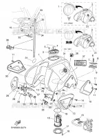 RESERVOIR A ESSENCE pour Yamaha MT03 2008