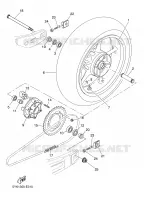ROUE ARRIERE pour Yamaha MT03 2008