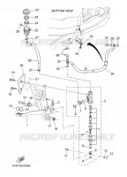 MAITRE CYLINDRE DE FREIN ARRIERE pour Yamaha MT03 2008