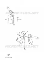 COMMODO / LEVIER pour Yamaha MT03 2008