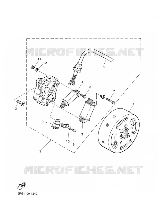 ALLUMAGE Yamaha MOTO 50 2004 PW  PW50