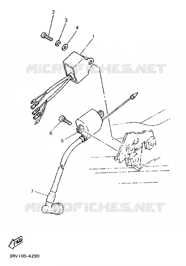 PARTIE ELECTRIQUE 1 Yamaha MOTO 80 1997 PW  PW80