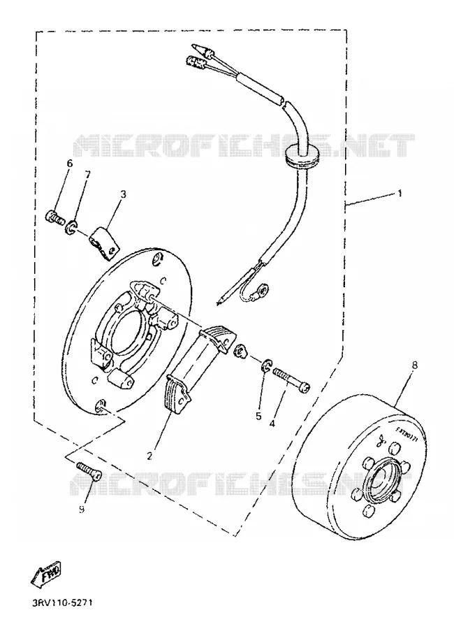 ALLUMAGE Yamaha MOTO 80 1998 PW  PW80