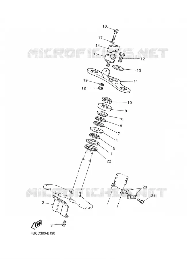 DIRECTION Yamaha MOTO 80 2008 PW  PW80X
