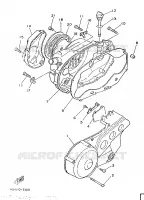 CARTER   MOTEUR 1 pour Yamaha RDLC 1986