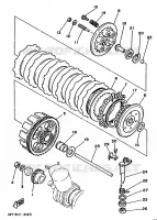 EMBRAYAGE DE DEMARREUR pour Yamaha RDLC 1986
