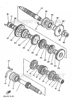 TRANSMISSION pour Yamaha RDLC 1986