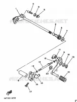 AXE DE SELECTEUR / PEDALE pour Yamaha RDLC 1986
