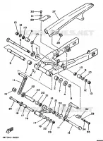 BRAS ARRIERE pour Yamaha RDLC 1986