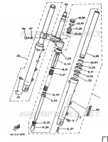 FOURCHE pour Yamaha RDLC 1986