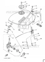 RESERVOIR A ESSENCE pour Yamaha RDLC 1986