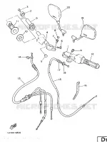 GUIDON ET CABLES pour Yamaha RDLC 1986