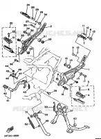 SUPPORT / REPOSE PIEDS pour Yamaha RDLC 1986