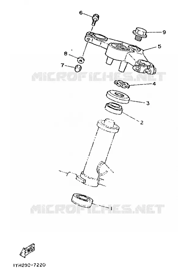 DIRECTION Yamaha MOTO 350 1991 RDLC  RD350LC