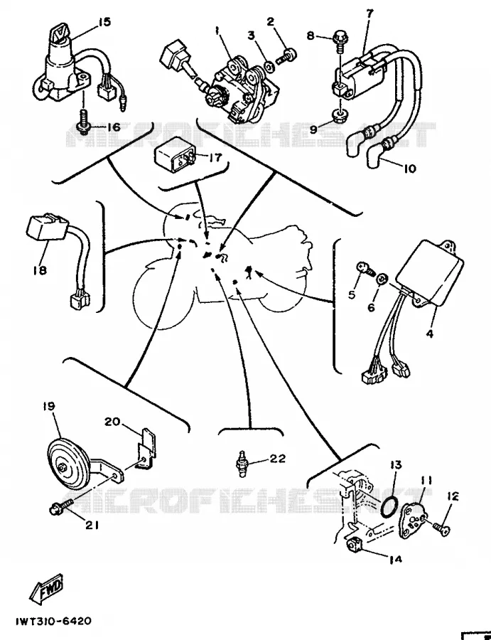 ELECTRIQUE 2 Yamaha MOTO 350 1991 RDLC  RD350LC