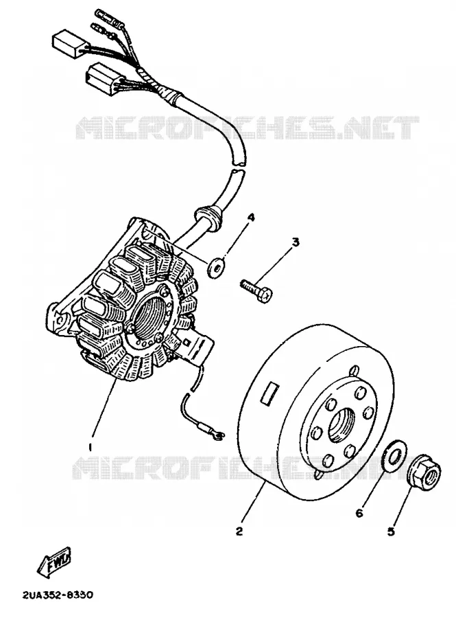 ALLUMAGE Yamaha MOTO 350 1992 RDLC  RD350LC